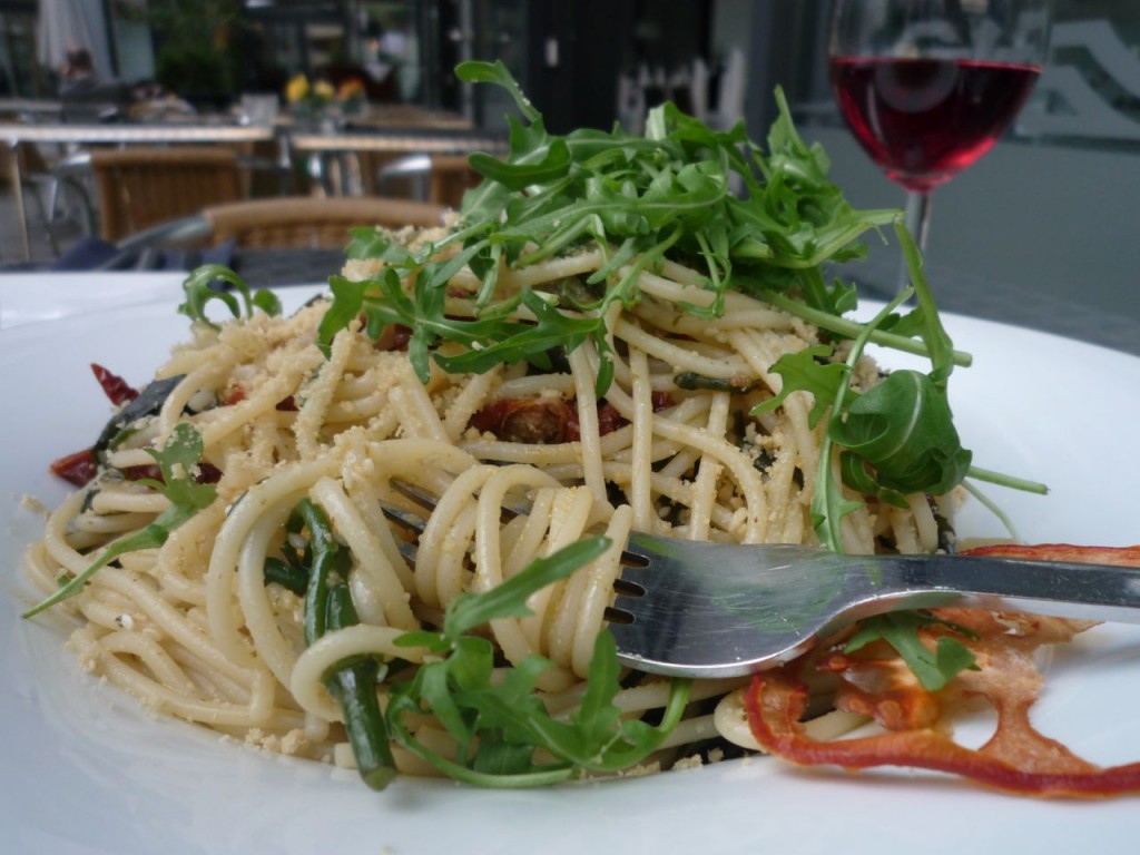 Superlækker spaghettiret på La Mano Verde i Berlin